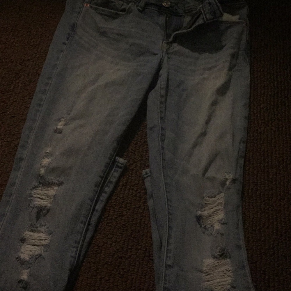 Abercrombie ripped jeans